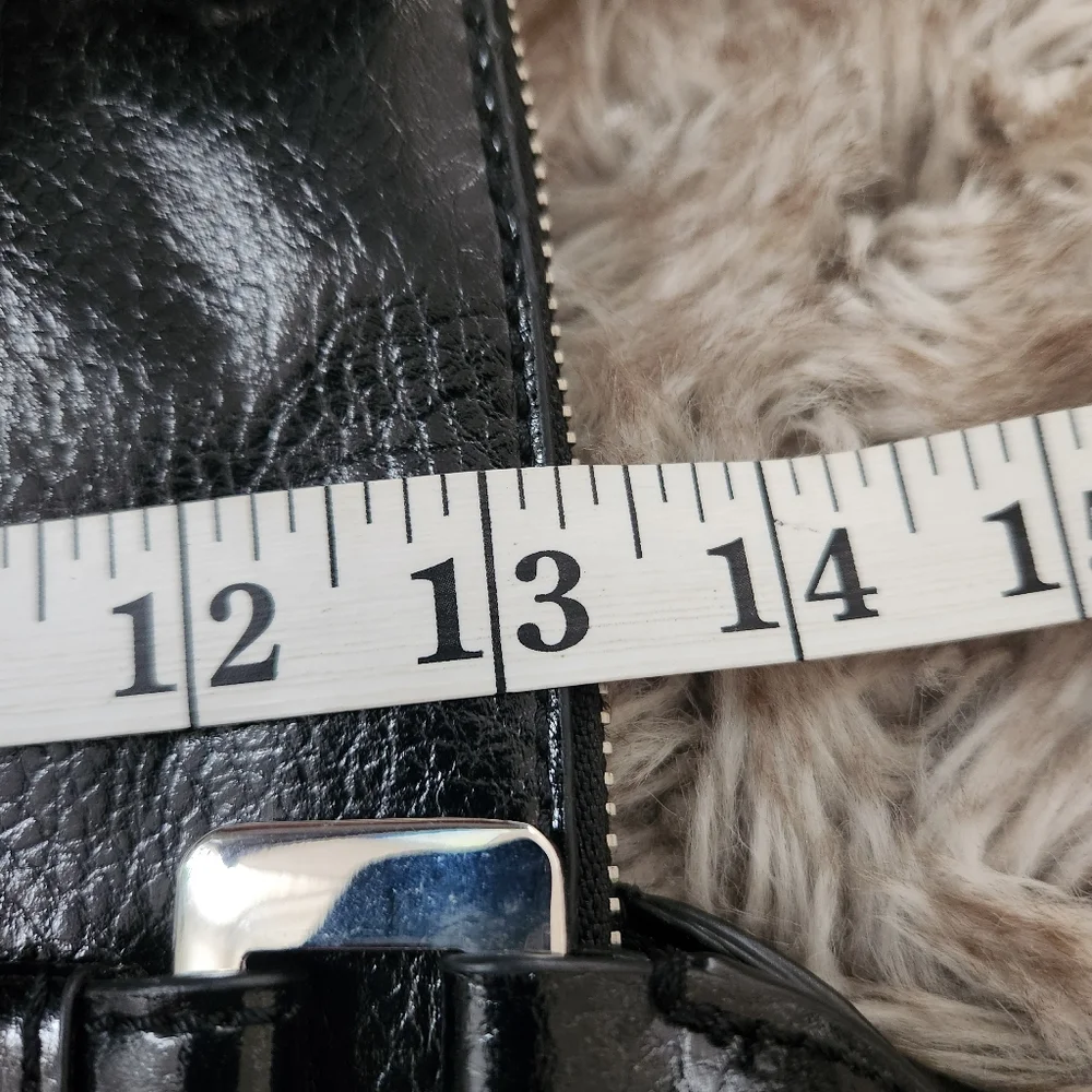 Guess Vintage Y2K Black Faux Leather‎ Silver Studded Handbag
